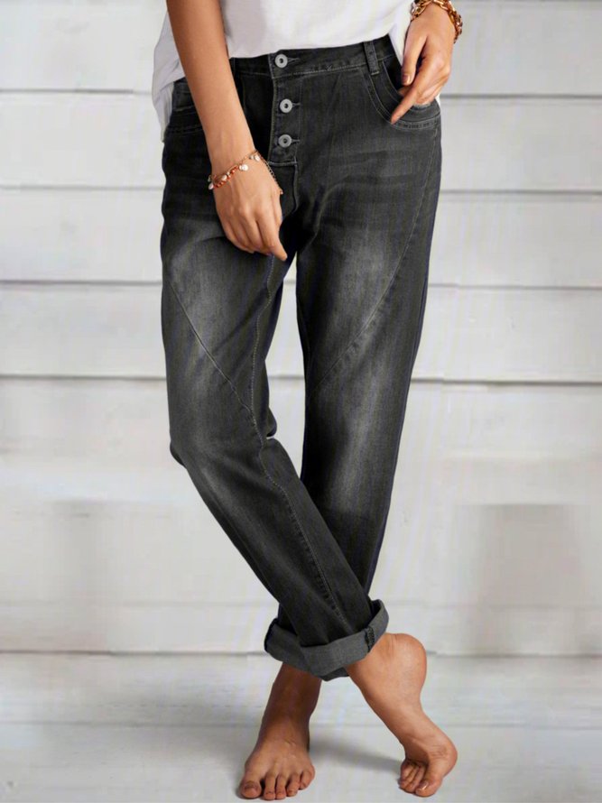 Casual Pockets Jeans