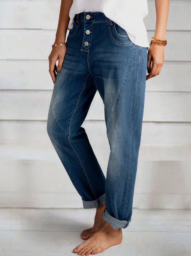 Casual Pockets Jeans