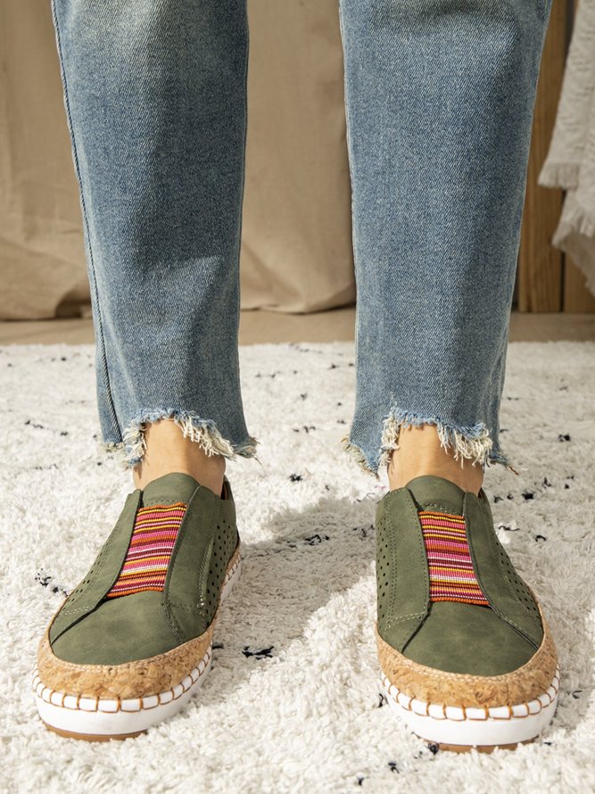 Slide Hollow-Out Round Toe Casual Women Sneakers