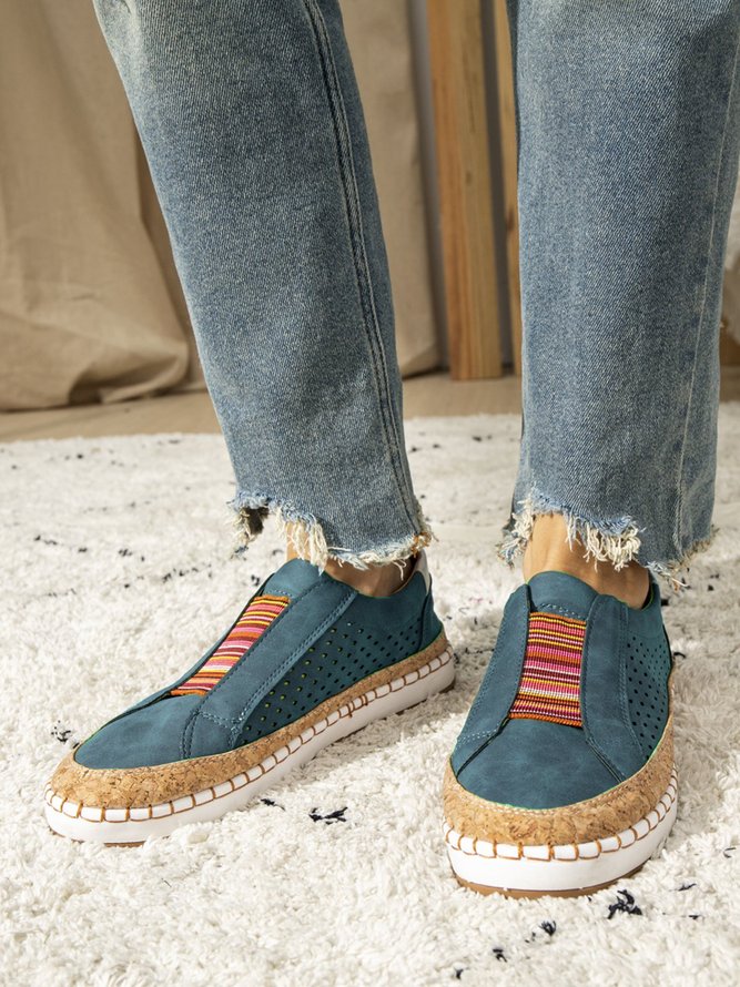 Slide Hollow-Out Round Toe Casual Women Sneakers