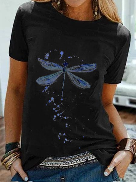 JFN Round Neck Dandelion Casual T-Shirt/Tee