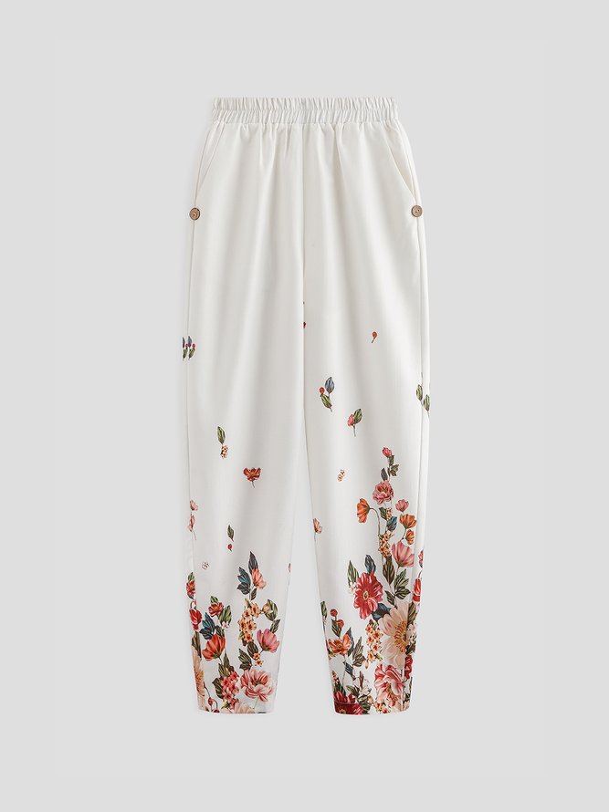 JFN Floral Casual Pants
