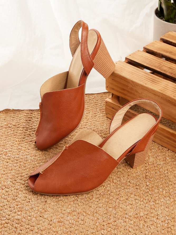 JFN  Women's Elegant Casual Peep Toe Sandals