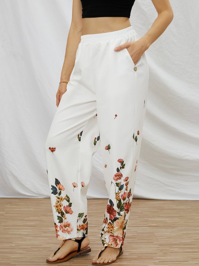 JFN Floral Casual Pants