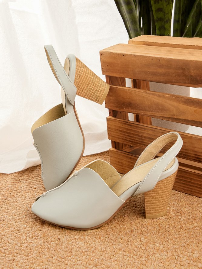 JFN  Women's Elegant Casual Peep Toe Sandals