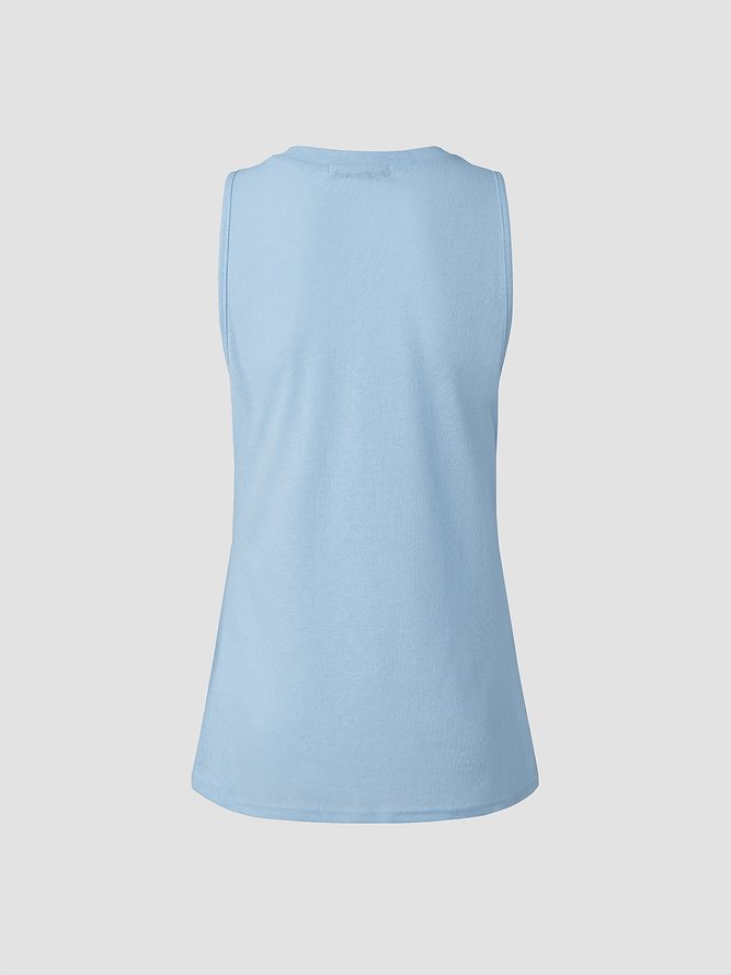 JFN V Neck Solid Basic Top
