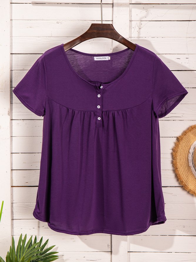 Casual Short Sleeve Top