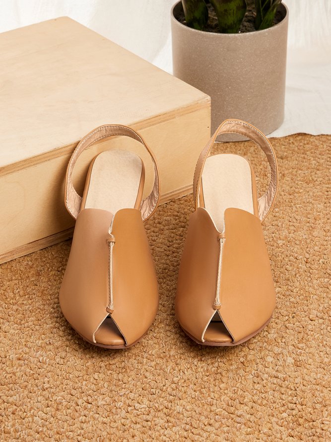 JFN  Women's Elegant Casual Peep Toe Sandals
