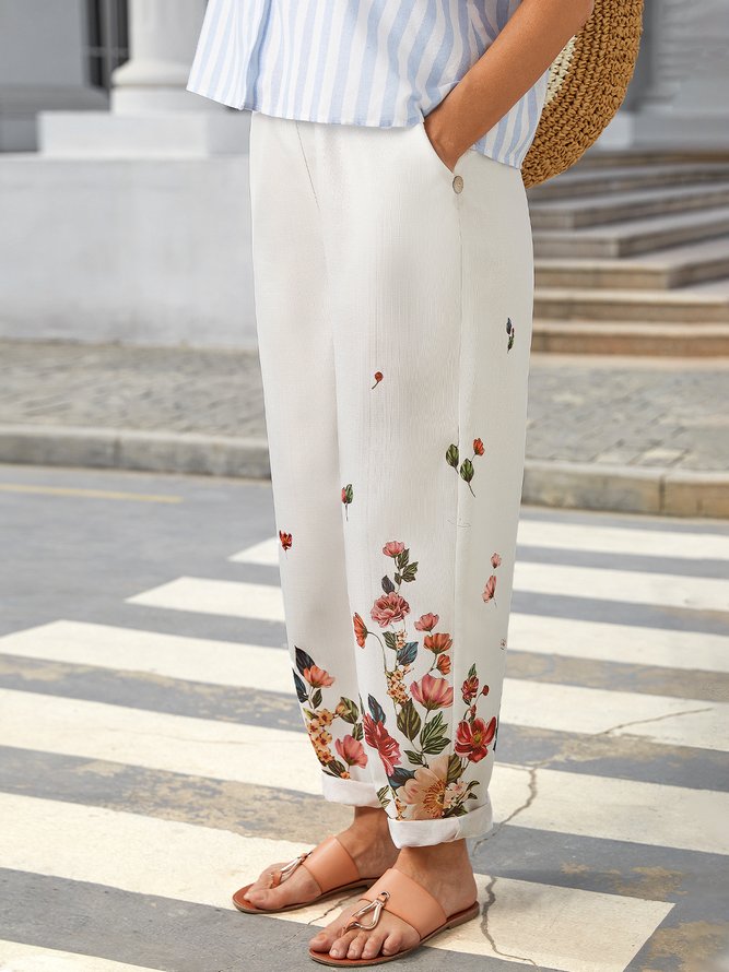 JFN Floral Casual Pants