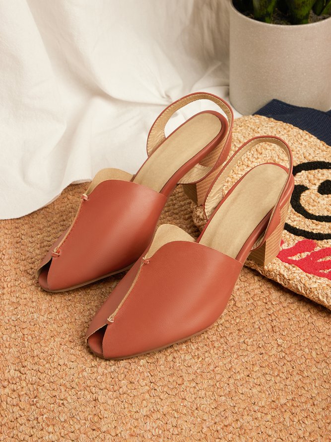 JFN  Women's Elegant Casual Peep Toe Sandals