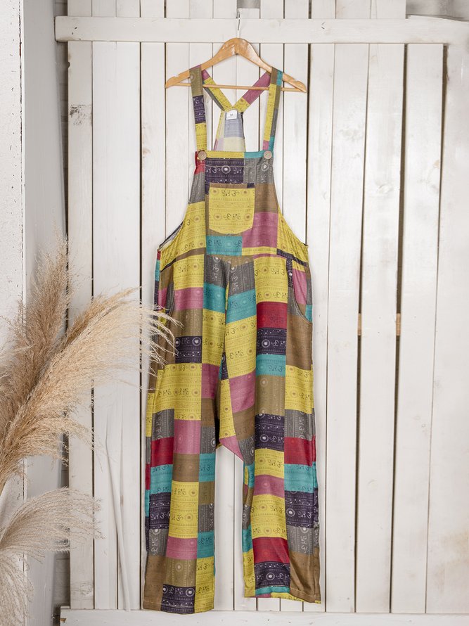 Tribal Color-Block Jumpsuit & Romper
