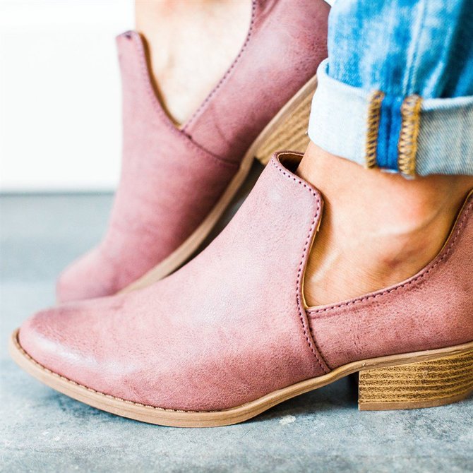 booties with short heel