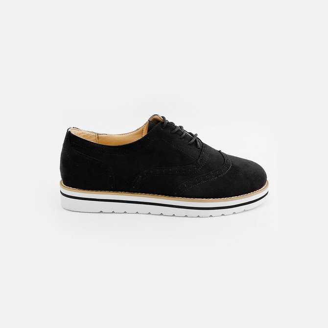 JFN Women's Lace Up Perforated Oxfords Shoes Casual Shoes