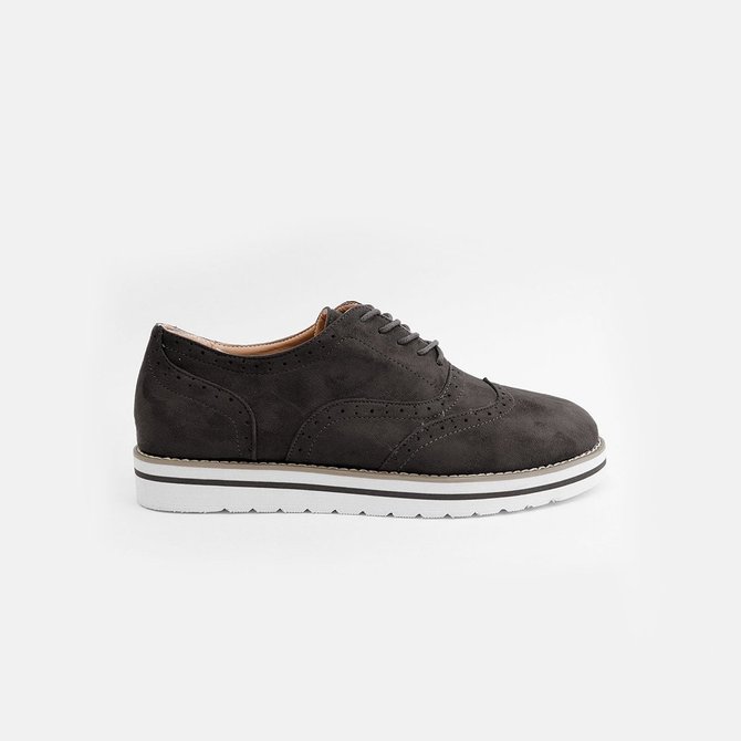 JFN Women's Lace Up Perforated Oxfords Shoes Casual Shoes