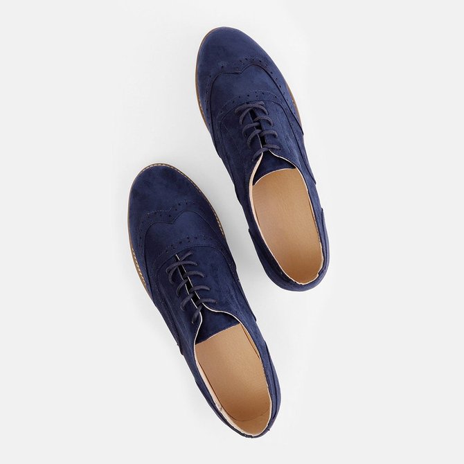JFN Women's Lace Up Perforated Oxfords Shoes Casual Shoes