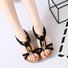 JFN  Flower Bead Knitting Slip On Flat Beach Outdoor Sandals
