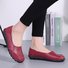 Slip On Leather Daily Casual Flats