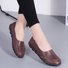 Slip On Leather Daily Casual Flats