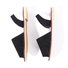 JFN  Summer Women Flip FlopArtificial Suede Peep Plus Size Toe Slip on Sandals