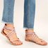 JFN  Women Flip Flops Plus Size Sandals Casual Flat Sandals with Zipper