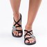 JFN  Plus Size Women Sandals Handmade Beach Flat Sandals