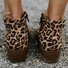 Women Deep V Sexy Booties Casual Comfort Zipper Shoes