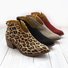 Women Deep V Sexy Booties Casual Comfort Zipper Shoes