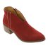 Women Deep V Sexy Booties Casual Comfort Zipper Shoes