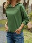 womens zip up plain causal vacation long sleeve fall&winter Sweatshirt