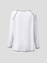 Crew Neck Plain Loose Top