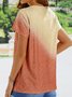 Loosen Crew Neck Animal Short Sleeve T-Shirt