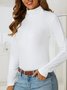 Regular Fit Casual Turtleneck T-Shirt