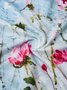JFN V Neck Casual Floral Summer Daily T-shirt