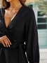 Elegant Sparkling Sequin V-Neck Dress