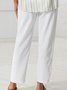Casual Loosen Pockets Floral Pants