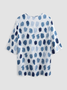 Women's Casual Holiday Weekend Floral T-shirt Tee polka dots Short Sleeve Print Geometric Round Neck Basic Top