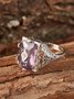 JFN Amethyst Zircon Ring