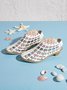 Vintage Weave Inlay Block Heels