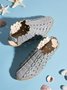 Vintage Weave Inlay Block Heels
