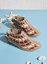 Vintage Weave Inlay Block Heels