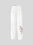 Women's Loose Casual Baggy Linen & Cotton Pant
