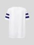 Women Sea Casual V Neck Anchor T-Shirt