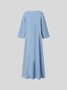 Women's Shift Dress Maxi Dress half Sleeve Floral Print Spring Summer 2PCS V Neck Casual Dress