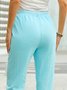 JFN Solid Casual Pants