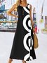 Women's Geometric Sleeveless Summer Dress V Neck Daily Casual Maxi H-Line Dress