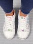 JFN Fashion Floral Ultralight Breathable Sports Canvas Shoes