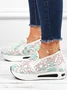 Floral Embroidery Breathable Platform Loafer Sheer Mesh Sneakers Hollow Out Tulle Comfortable Slip-On 