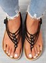 JFN Beaded Thin Strap Bohemian Thong Sandals