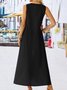 Women's Geometric Sleeveless Summer Dress V Neck Daily Casual Maxi H-Line Dress