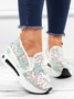 Floral Embroidery Breathable Platform Loafer Sheer Mesh Sneakers Hollow Out Tulle Comfortable Slip-On 